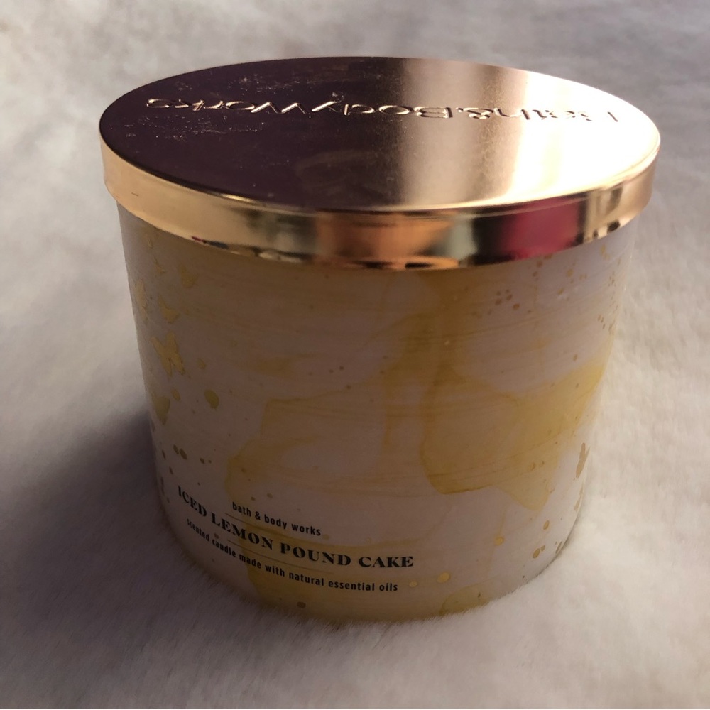 NEW Unburned BBW Iced Lemon Poundcake Candle